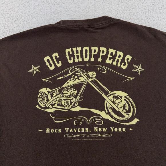 Vintage OC Choppers Shirt Mens L Motorcycle Rock Tavern NY 2004 Tee - Picture 1 of 9